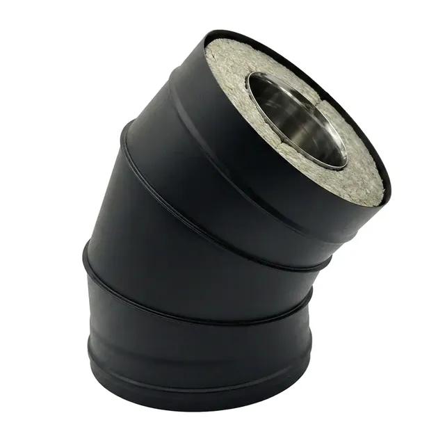 HARD 600/RAL9005 Угол-сэндвич — К — 115 / 250 — 45 — нерж 1 мм (AISI 430) / оц
