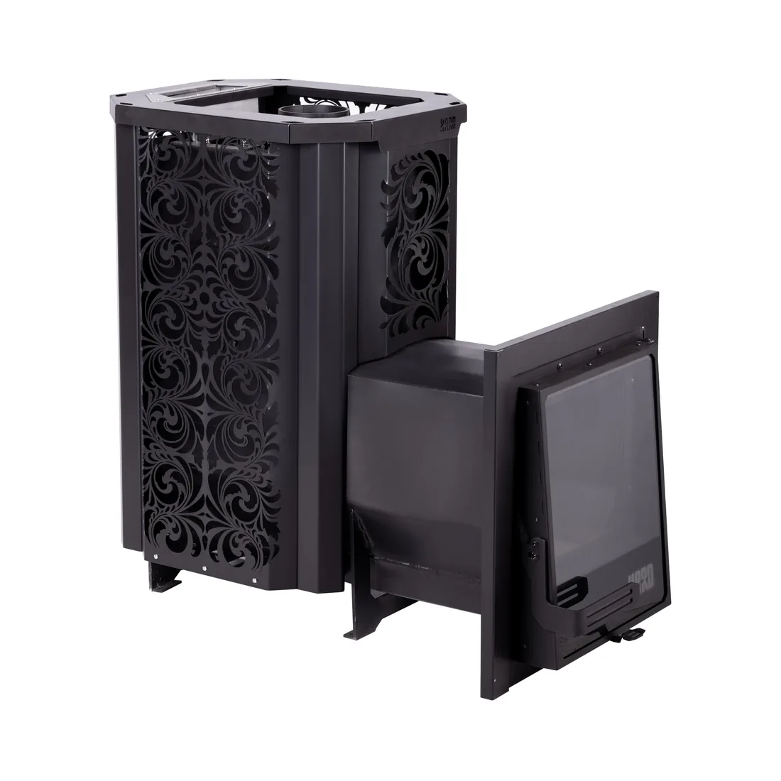Печь банная «HARD»® 30L «Хохлома» Панорама